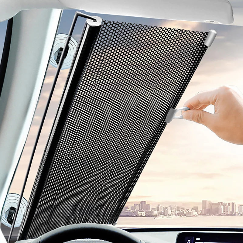 Retractable Car Windshield Sunshade