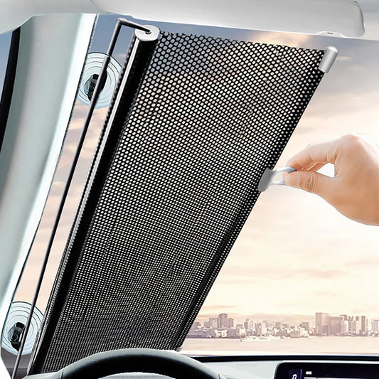 Retractable Car Windshield Sunshade
